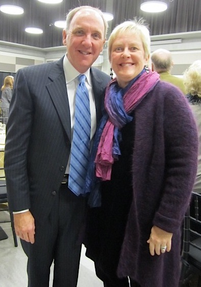 I caught Randy and Robin Gibson on the way out.