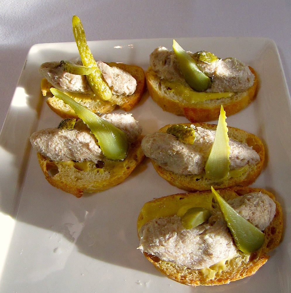 The new restaurant, C&C Bistro, located on Clinch Ave., offered these pork rillettes at the launch party last night.