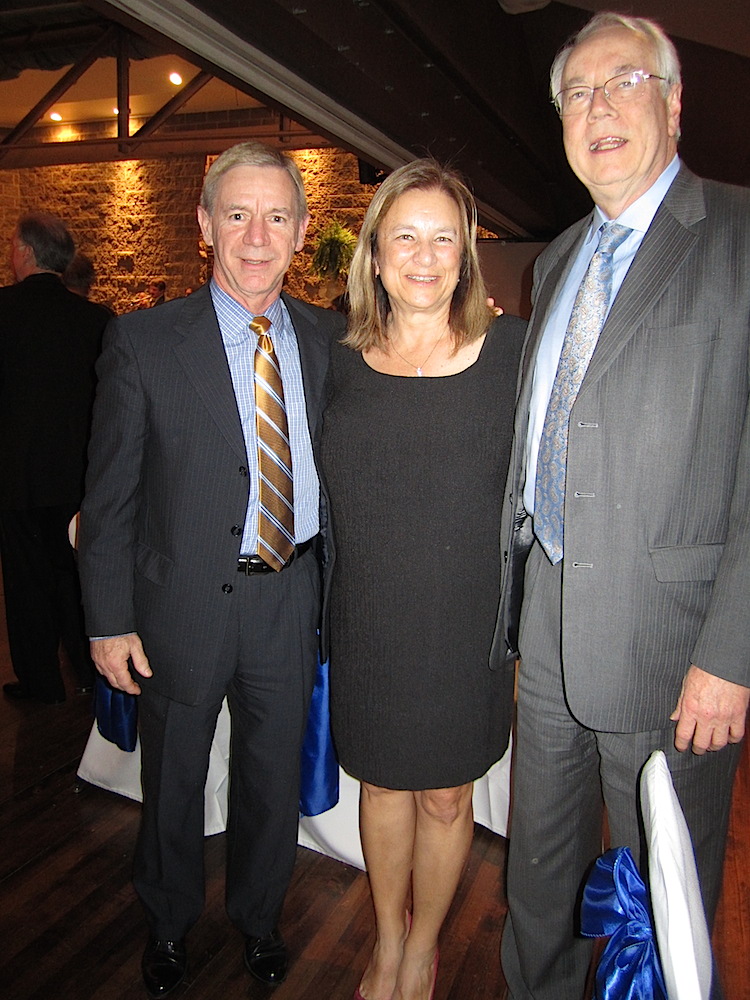 Alan Carmichael, right, with Doug and Vicky Kennedy