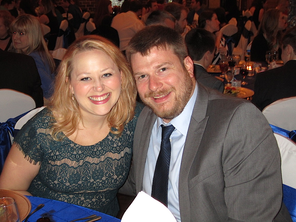 Moxley Carmichael's Lauren Christ with her fiance, John Miller.