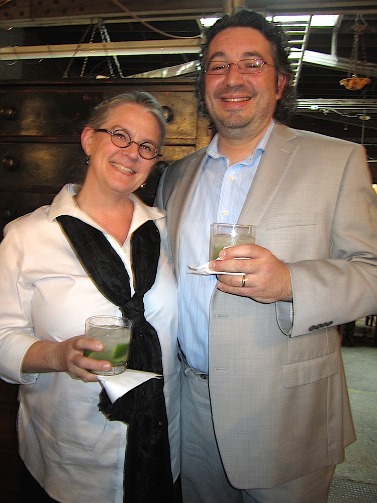 Guests Holly Hambright and Stanton Webster, too of the biggest foodies around, enjoying their caipirinhas.