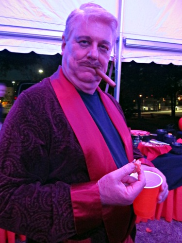 You know you've made it when people dress up as you at Halloween! Here is Sam Maynard dressed as Bobby Denton at James White's Fort in 2012. Ha. Bobby would have loved it.