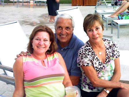 Naples Beach, 2010. Bobby with Susan Brown, left, and Wanda McMahan