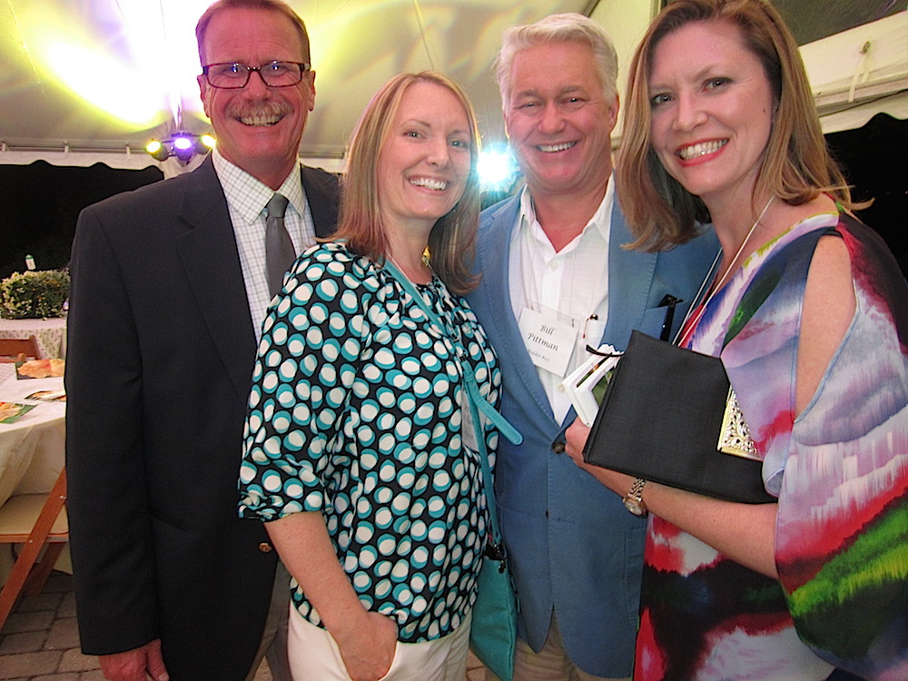 From left, James Newburn, curator of the UT Gardens, Jessyca Williams, Bill Pittman and Tina Rolen.