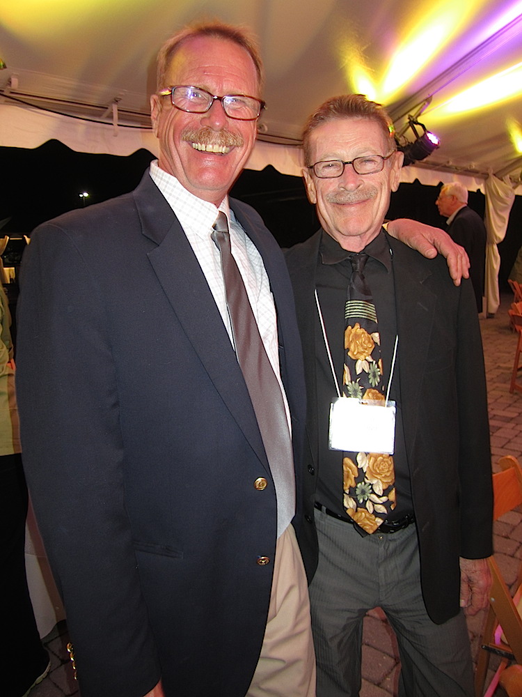 James Newburn and Jimmy Brimer at the end of a successful event.