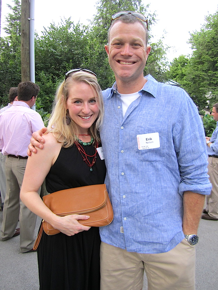 Jordanna and Erik Nelson during the cocktail reception.