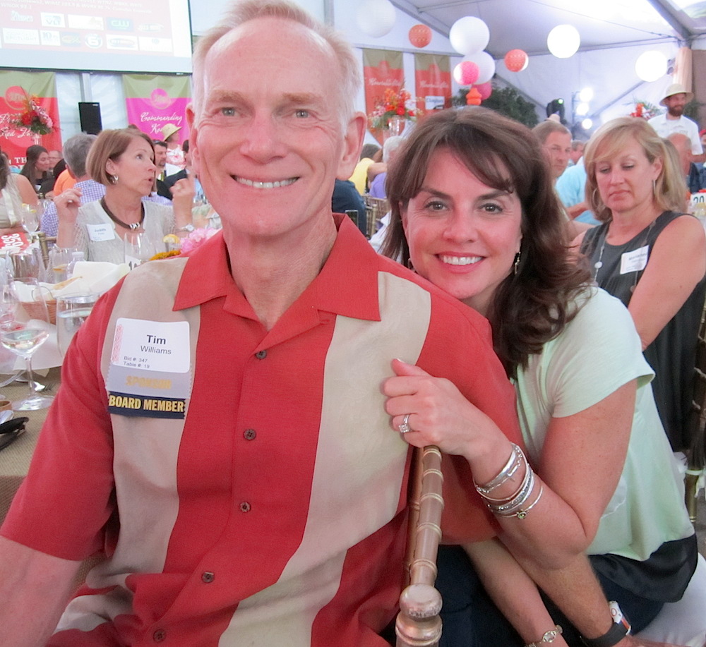 Tim and Amy Williams. He's chairman of the zoo's board of directors.