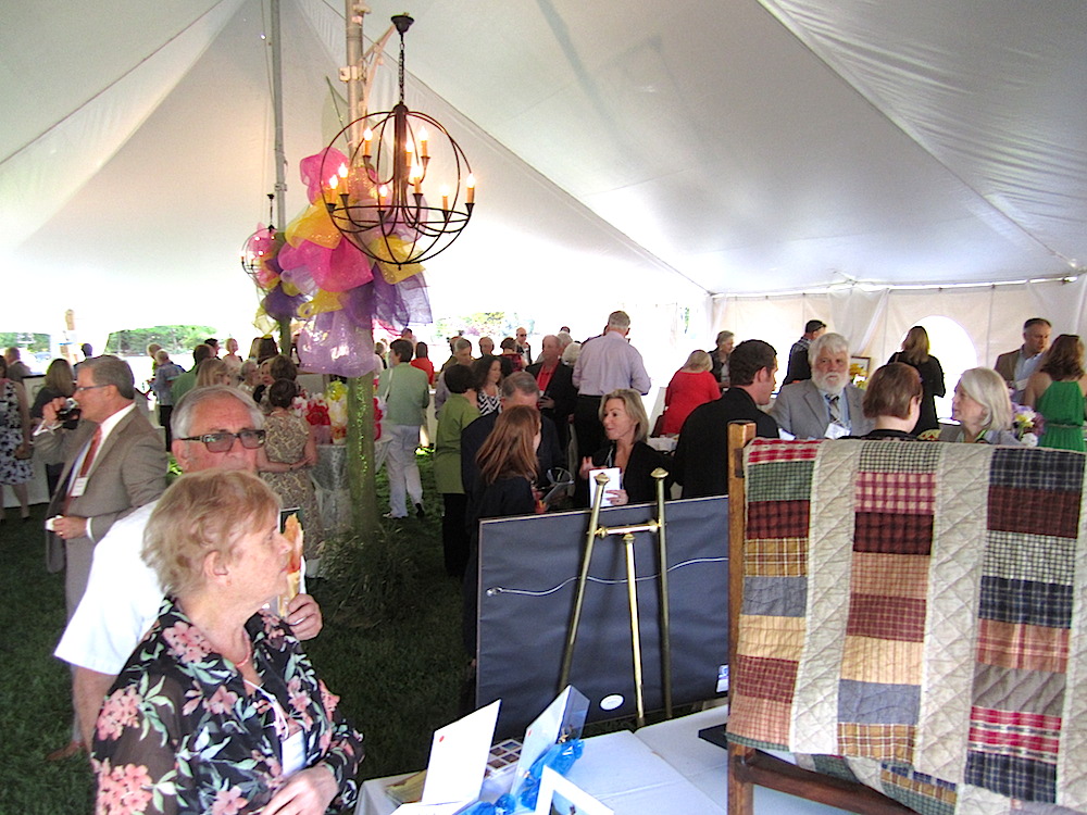 The party was in full swing when we got there.