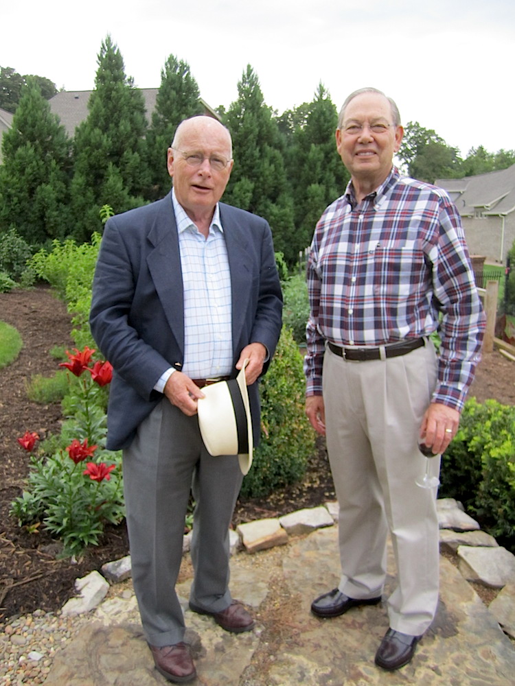 Milton Turner, left, with Jimmy Cheek.