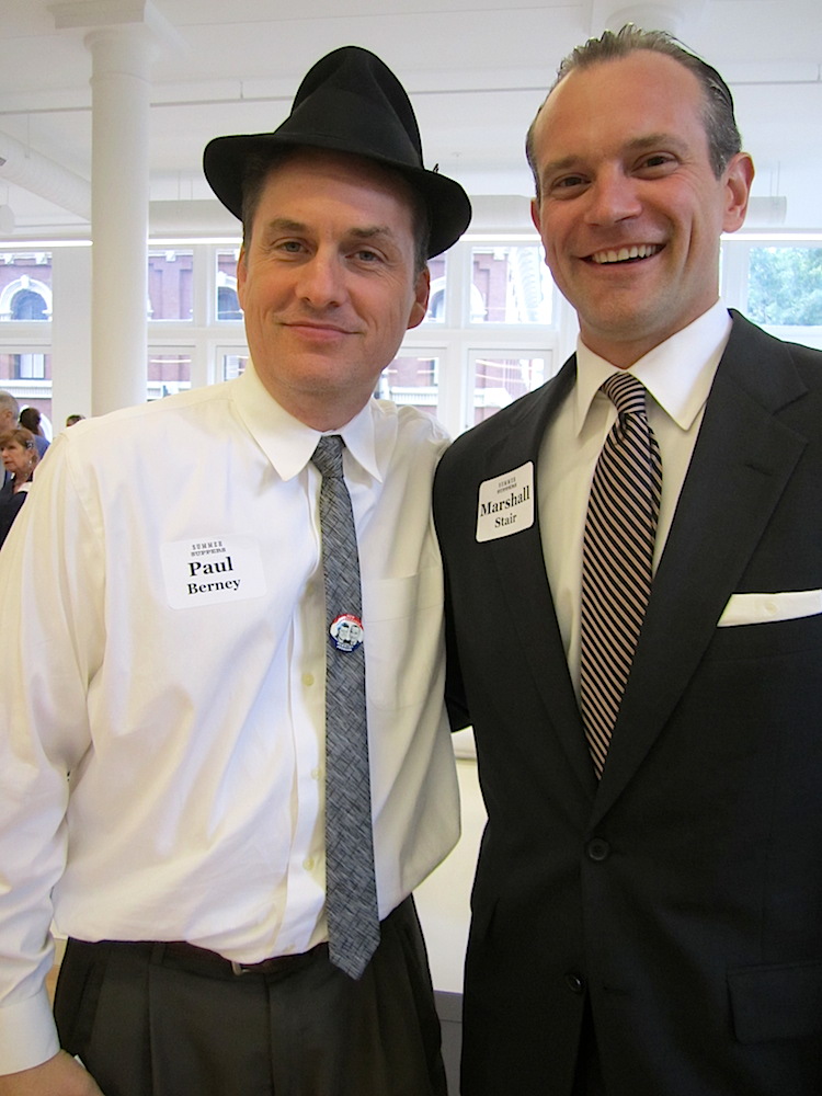 Paul Berney, left, and City Councilman Marshall Stair.