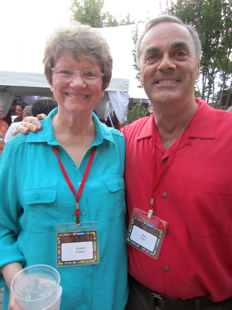 Rick Fox with Jeannie Gillian.