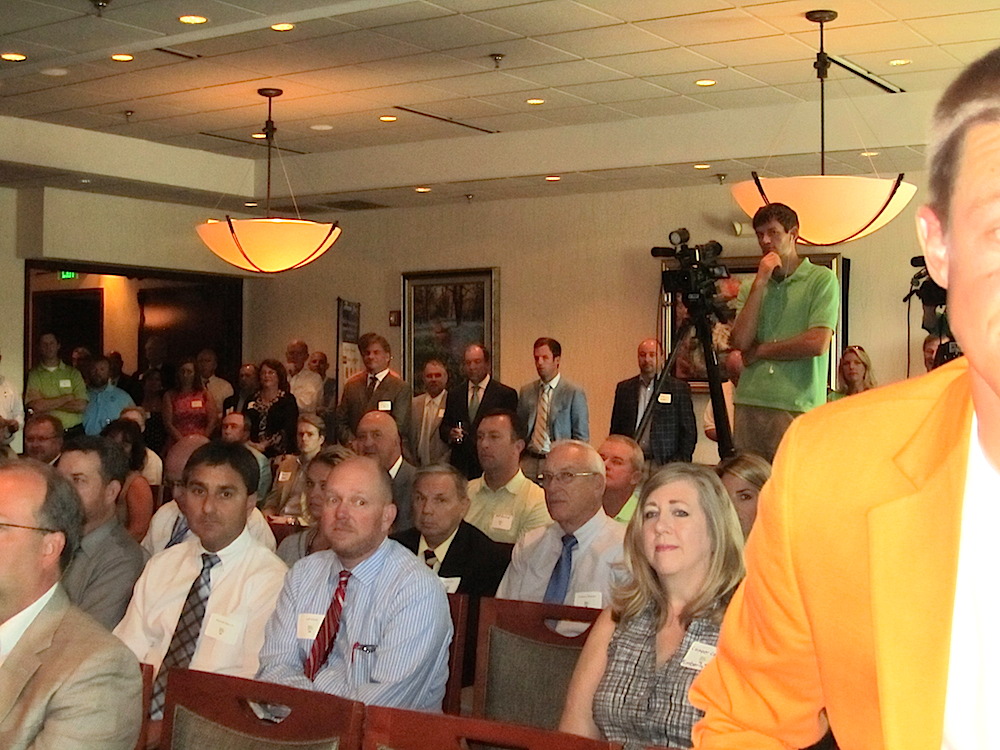 It was a great media turnout at Ruth's Chris for the Media Day lunch.