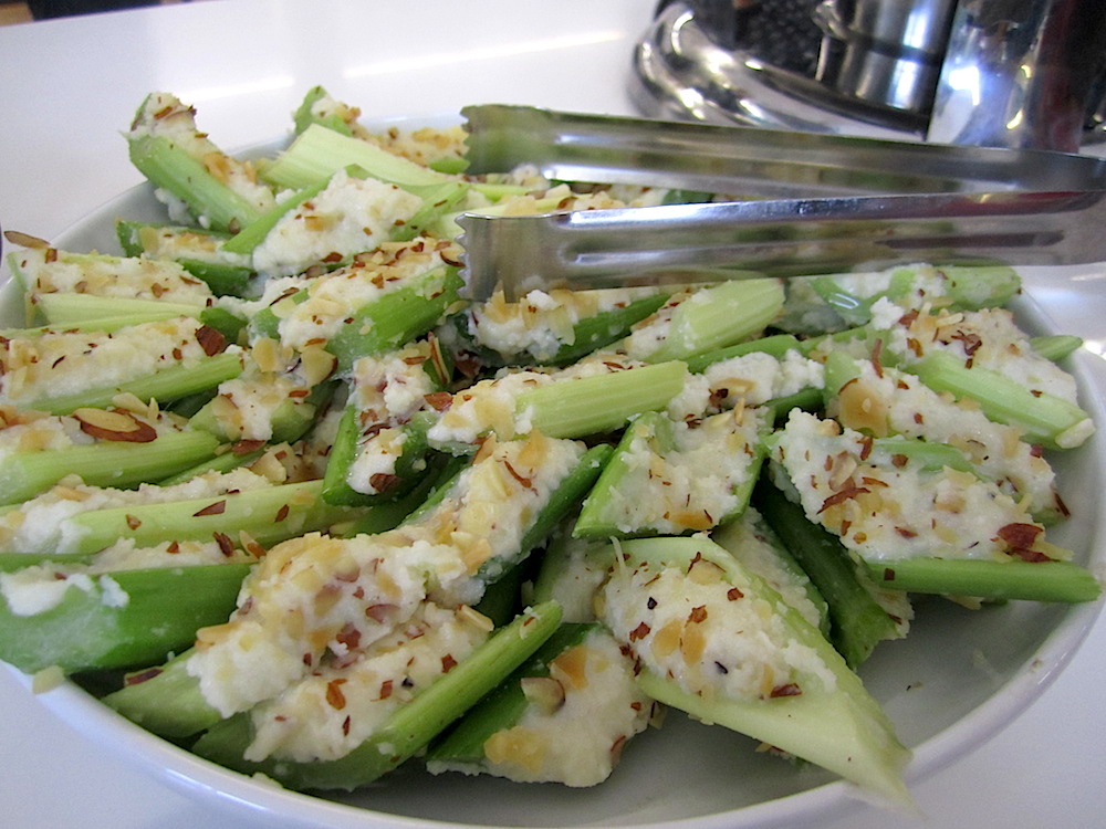 Another classic appetizer: stuffed celery.