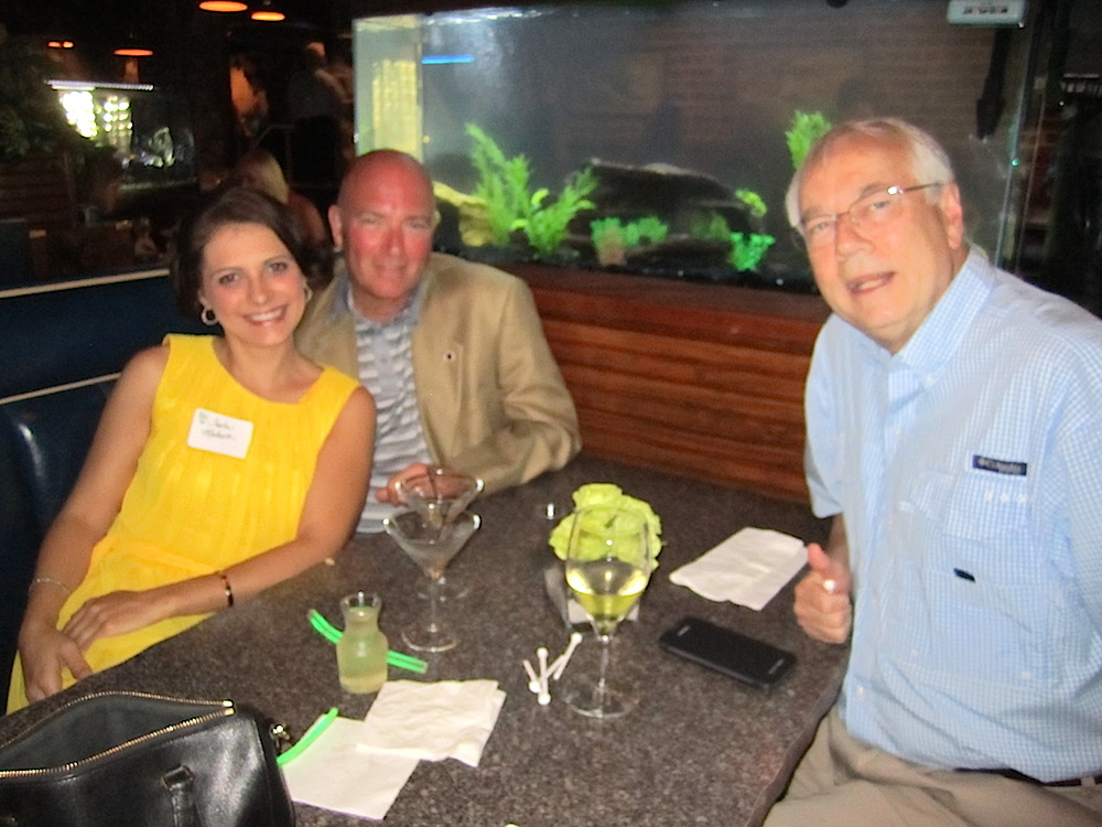 Alan shares a booth with Tasha Mahurin and Knoxville Vice Mayor Nick Pavlis. Pavlis was in Alan's golf foursome the following day.
