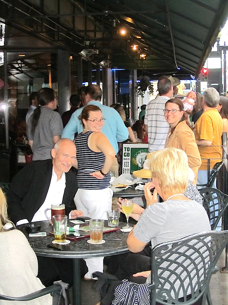We turned north on Gay Street and ran into tons of friends at the Downtown Grill and Brewery, which was celebrating its 10th birthday that evening.