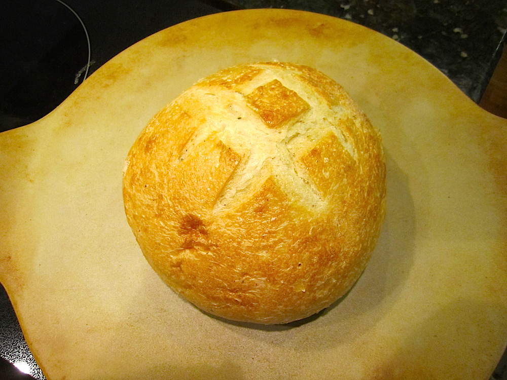 Gay selected a beautiful boule to accompany dinner.