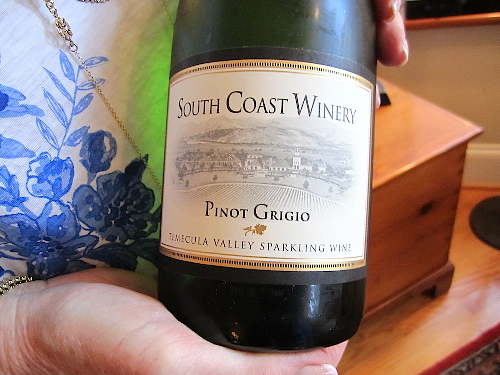 From the South Coast Winery in Temecula Valley, it was absolutely delicious as a "greeter" wine to start off the evening and the weekend.