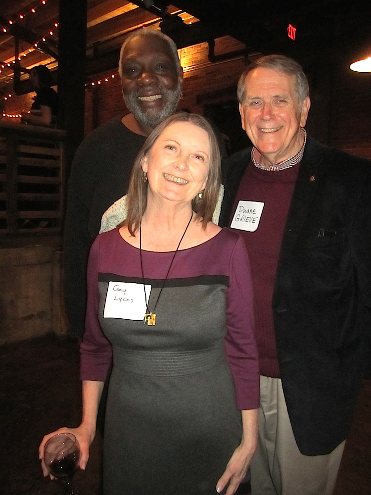From left, Steve Dupree, Gay Lyons and Councilman Duane Grieve.