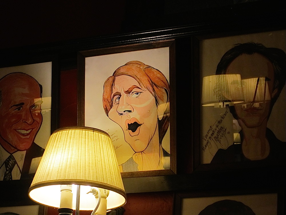 Here's a 1974 caricature of Cullum on the wall at Sardi's. It was at the time of his Tony-winning performance in "Shenandoah." "I hate that picture," he muttered.