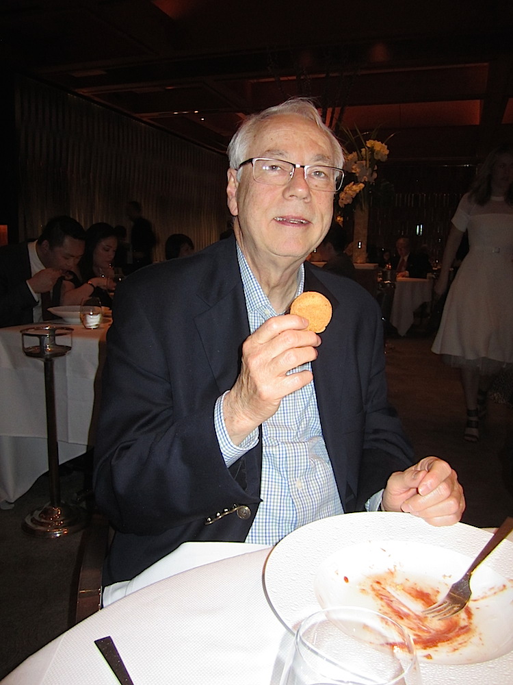 Here's a happy Alan at Le Bernadin. It's his favorite restaurant.