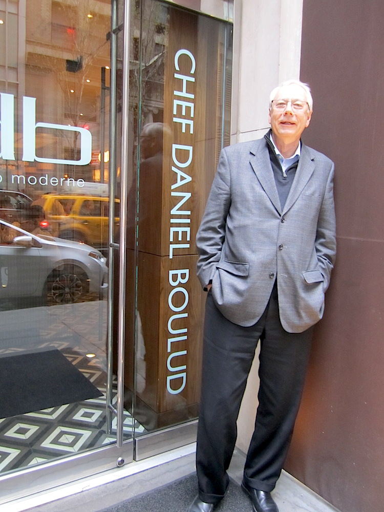 Alan outside db Bisto Moderne at 55 W. 44th Street.