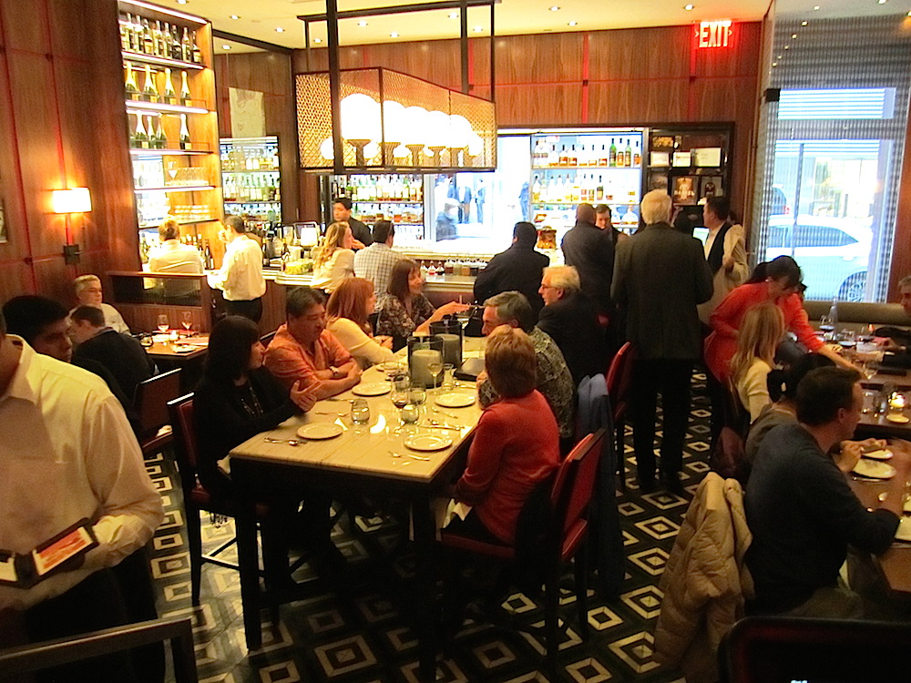 Here's the interior of DB Bistro Moderne.