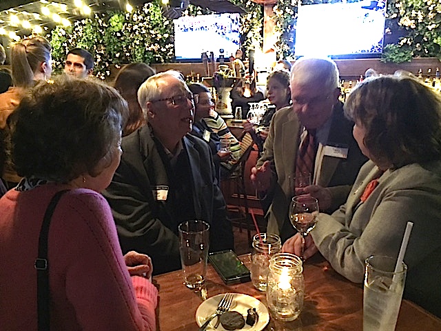 MIngling. (Photo by David Byrd)