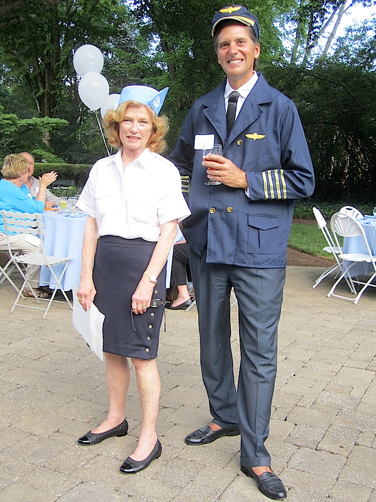 Hosts Barbara Apking and Councilman George Wallace.