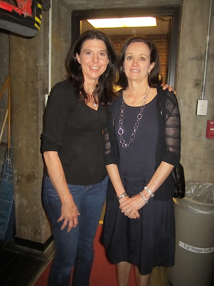 Here's Mintha with Liz Stowers. What a great and generous donation she makes to the theater through this event.