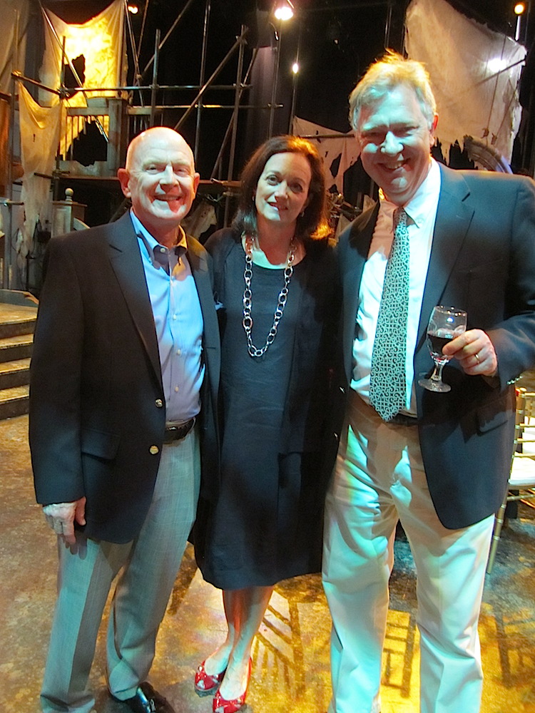 Jon and Mintha Roach with Cal MacLean, right.