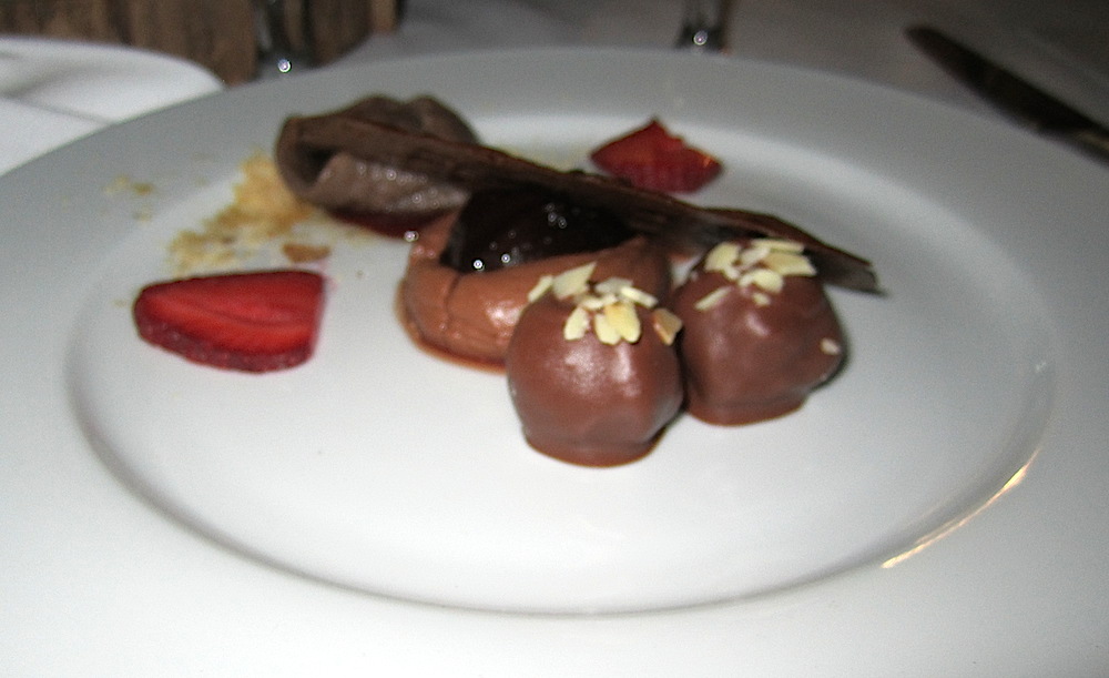 The women got a variety of chocolate items. Yum.