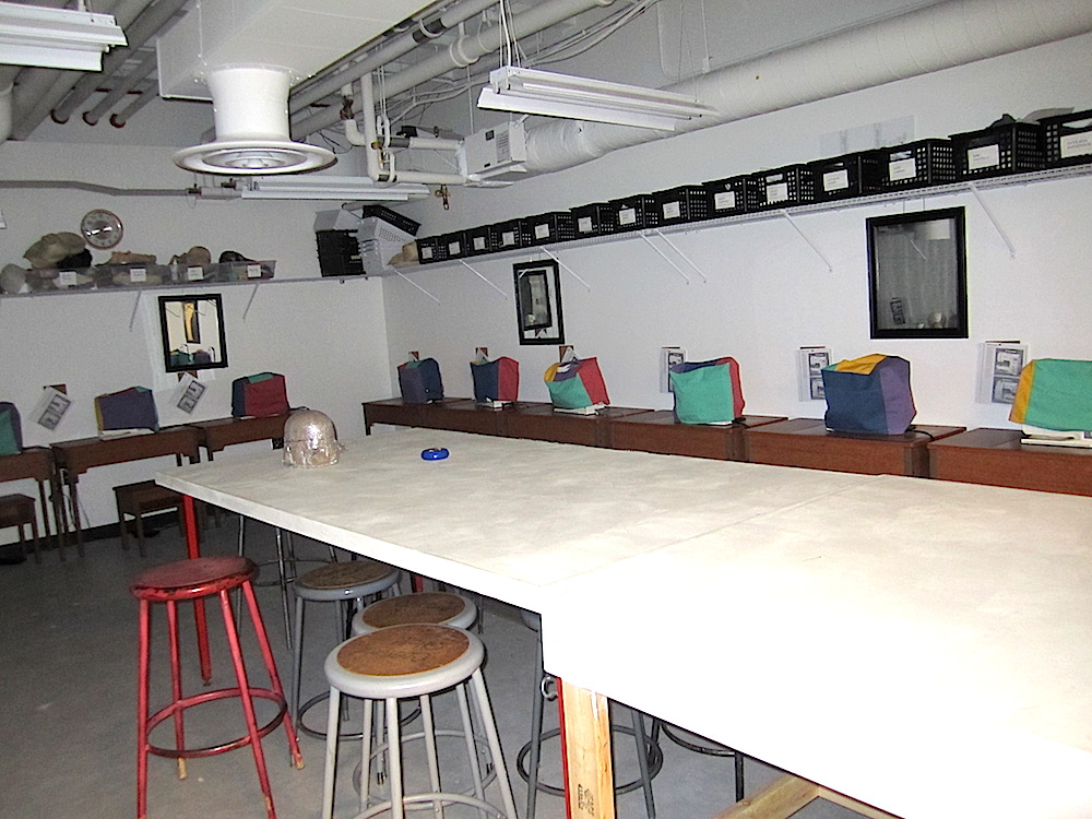 The costume shop was next. Those are sewing machines under those covers.