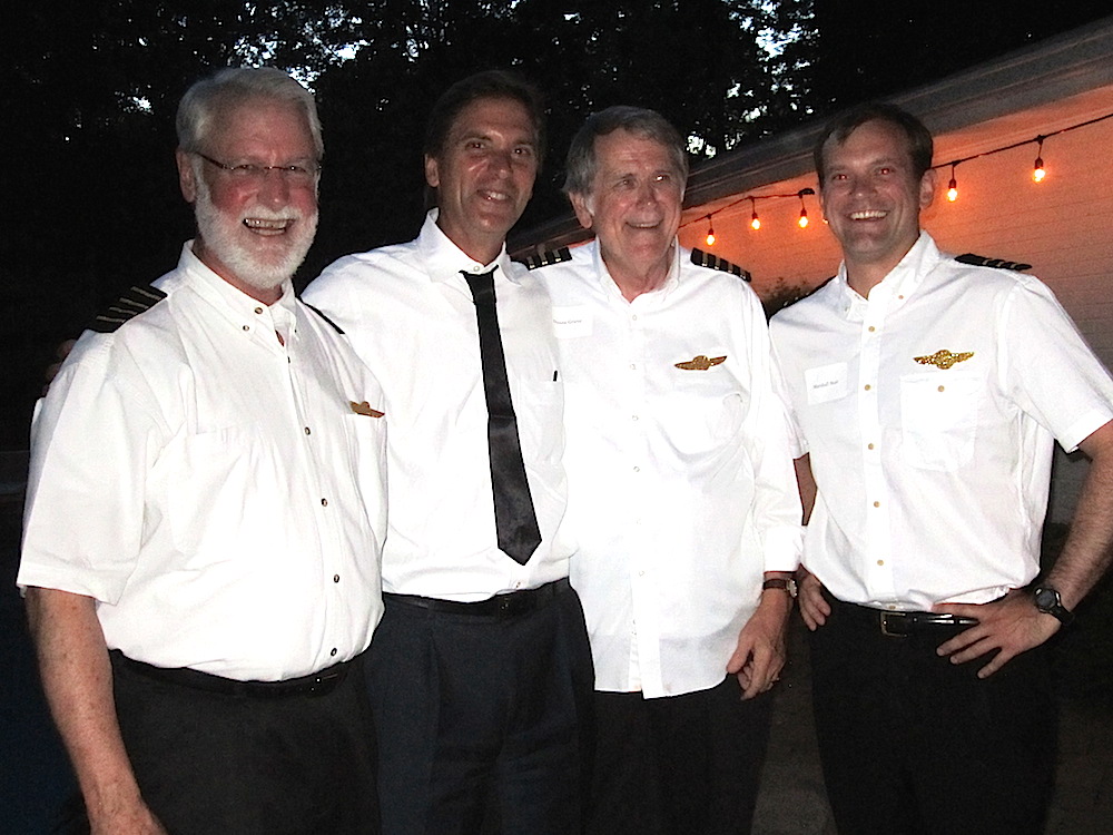 Here are the four Knoxville City Councilmen who were among the hosts. From left, Finbarr Saunders, George Wallace, Duane Grieve and Marshall Stair.