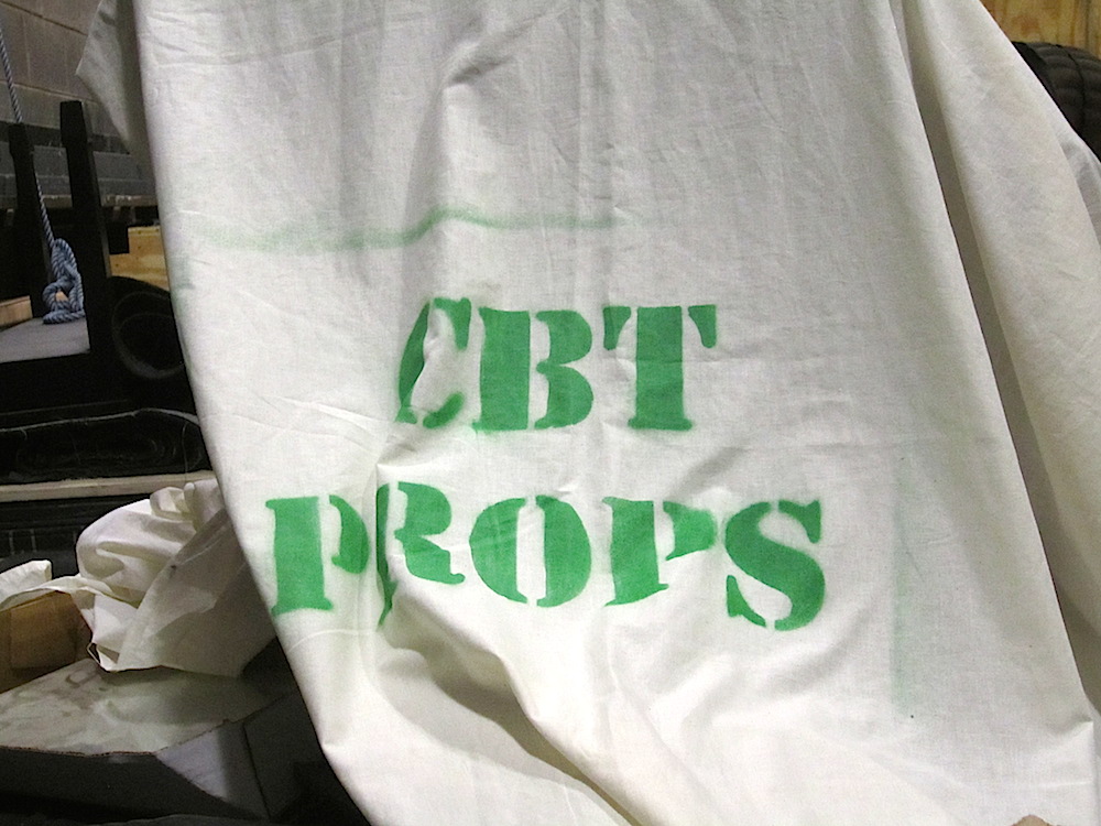 Next: the prop room.
