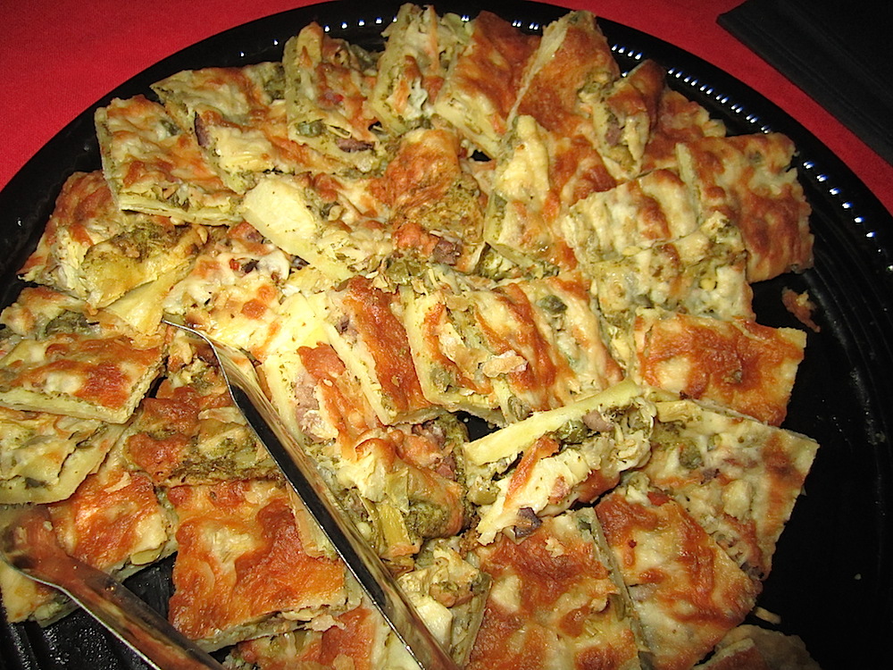 Lest we faint from lack of nourishment, we were offered one of caterer Holly Hambright's signature appetizers.