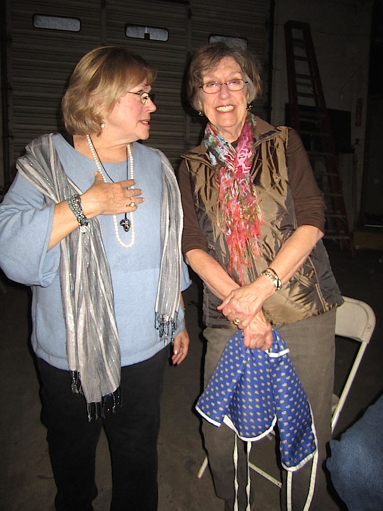 Jeanne Tapp, left, with Marsha Grieve.