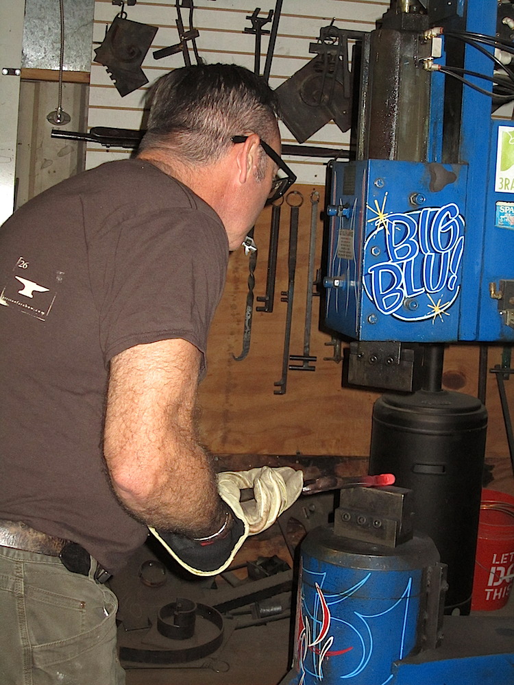 Preston started his demonstration.
