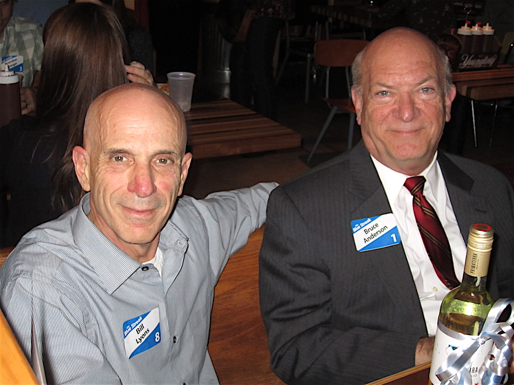 Bill Lyons, left, with Bruce Anderson.