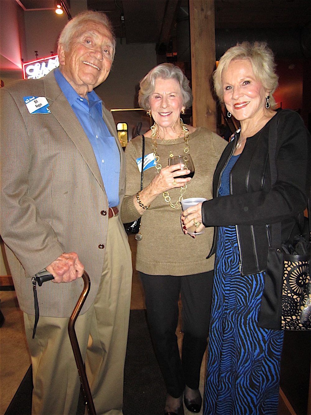 From left, Bill Regas, Sarah Stowers and Janet Testerman Crossley.