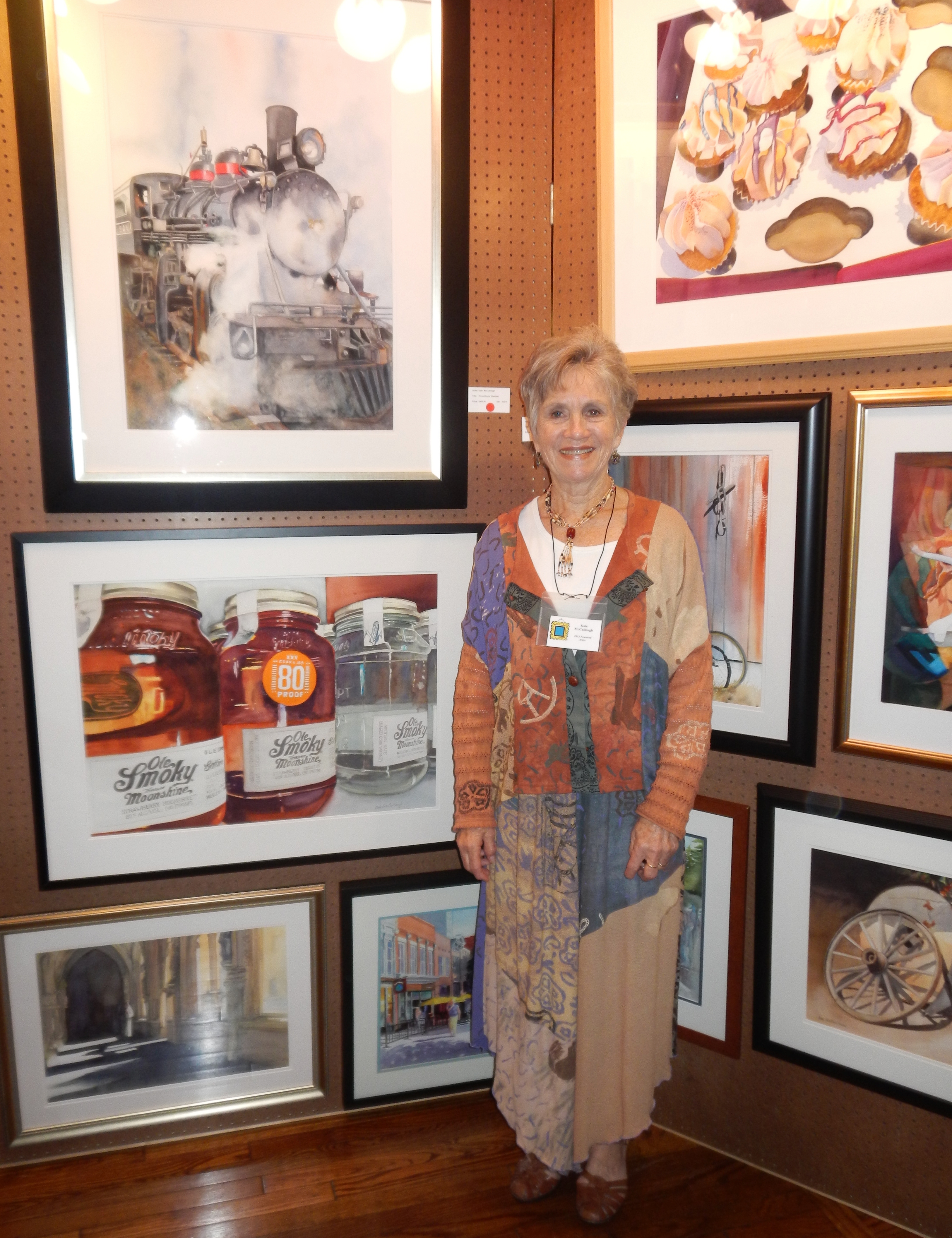 Painter Kate McCullough of Knoxville is this year's featured artist.