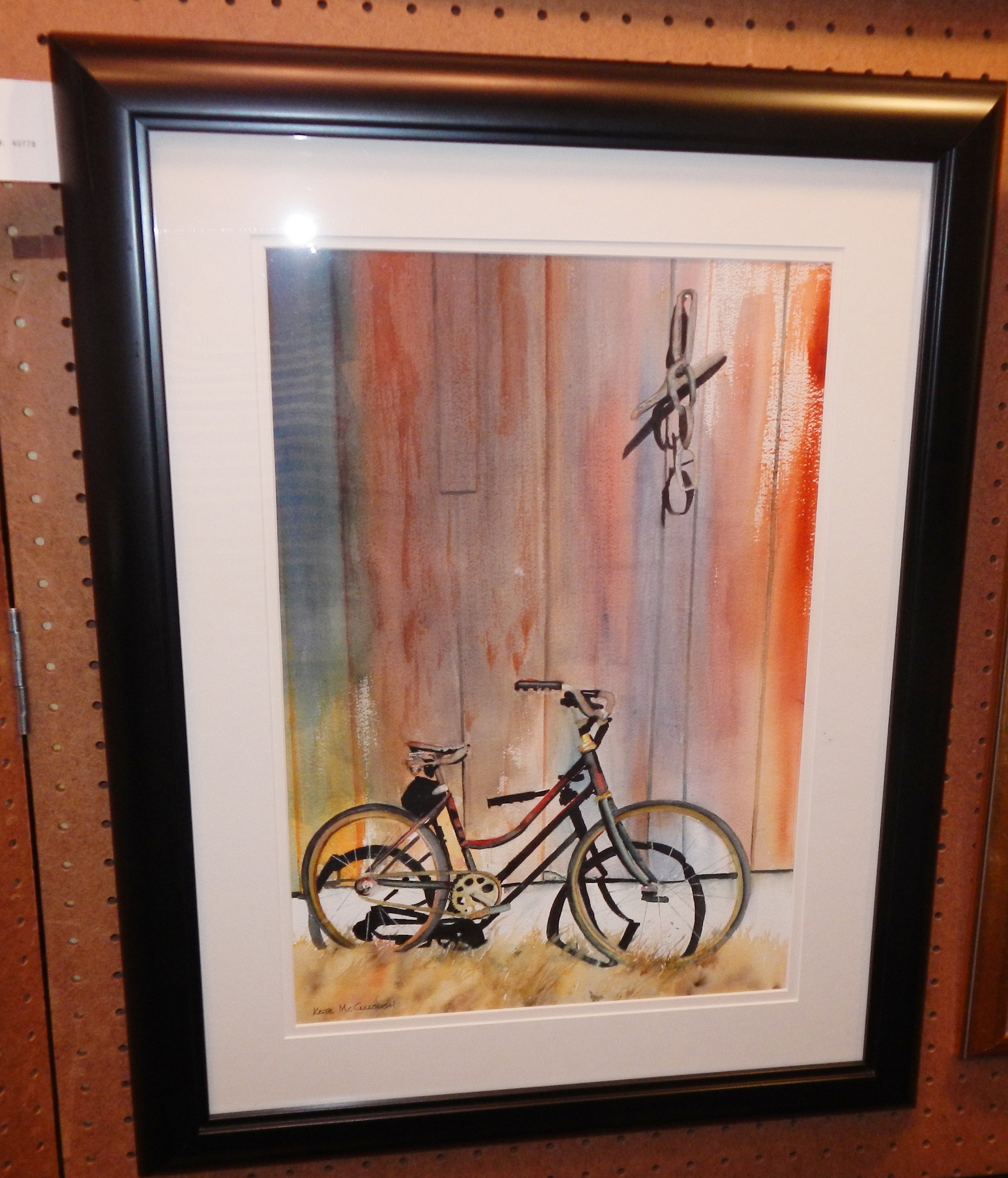 I liked this watercolor that McCollough titled, "Abandoned."