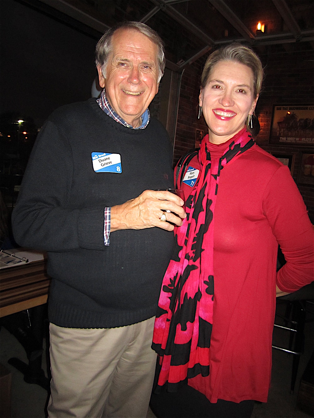 City Councilman Duane Grieve and Mary Bogert, general manager of the Knoxville Convention Center.