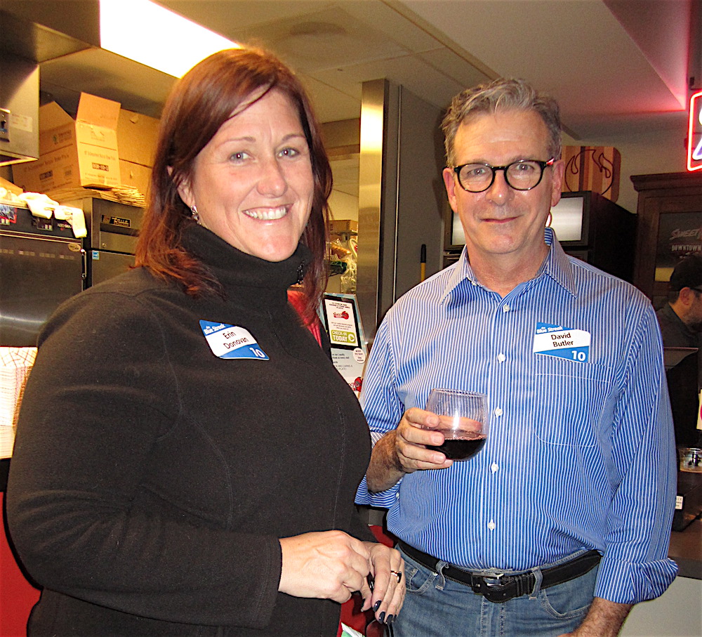 Erin Donovan of Visit Knoxville and Knoxville Museum of Art Executive Director David Butler.