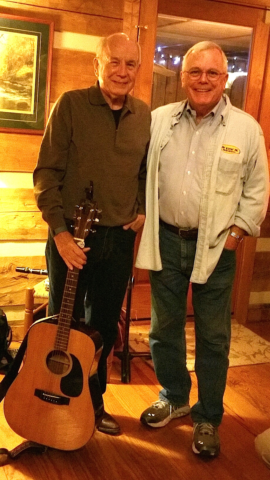 Jim Clayton and our host, columnist Sam Venable.