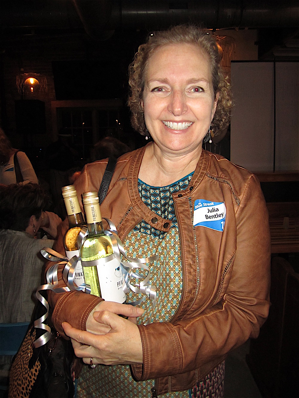 Julia Bentley took hope second place -- and two bottles of Primaterra.
