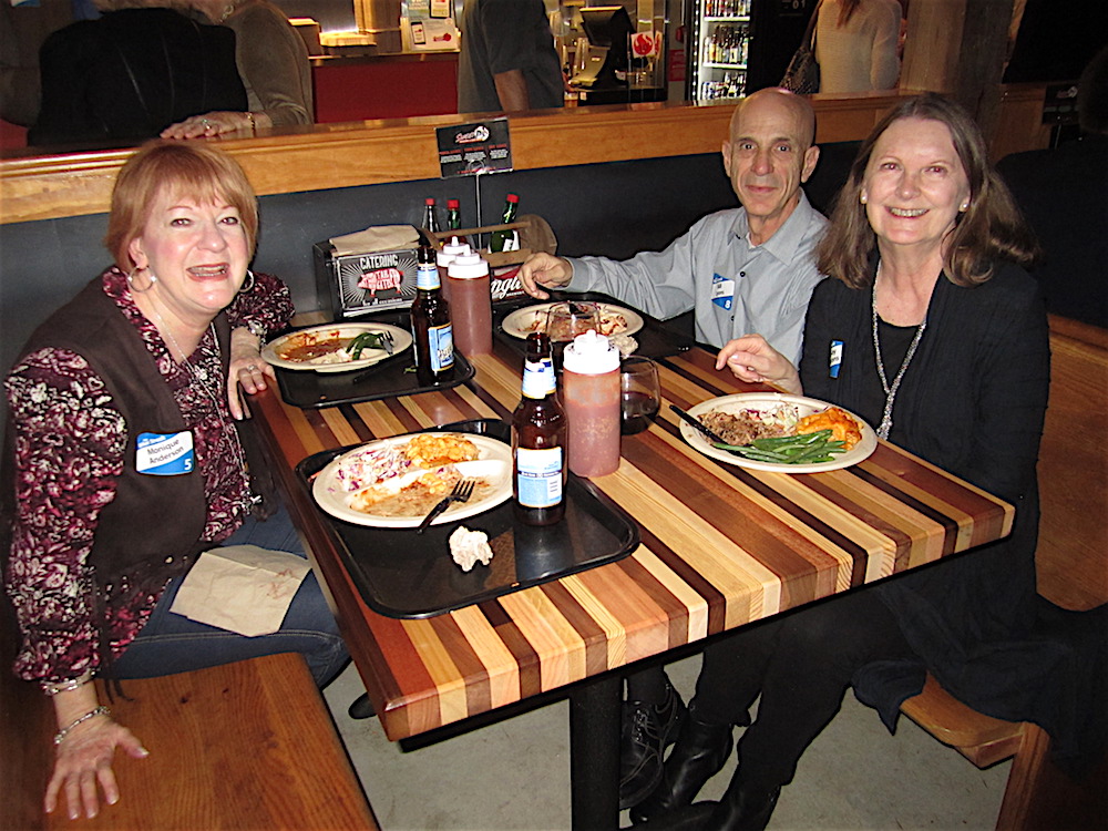 Monique Anderson, left, with Bill and Gay Lyons.