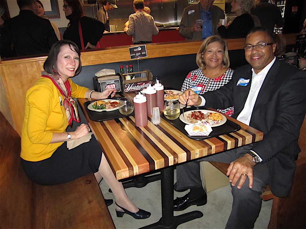 Rachel Ford, left, joins Phyllis and Jim Nichols.
