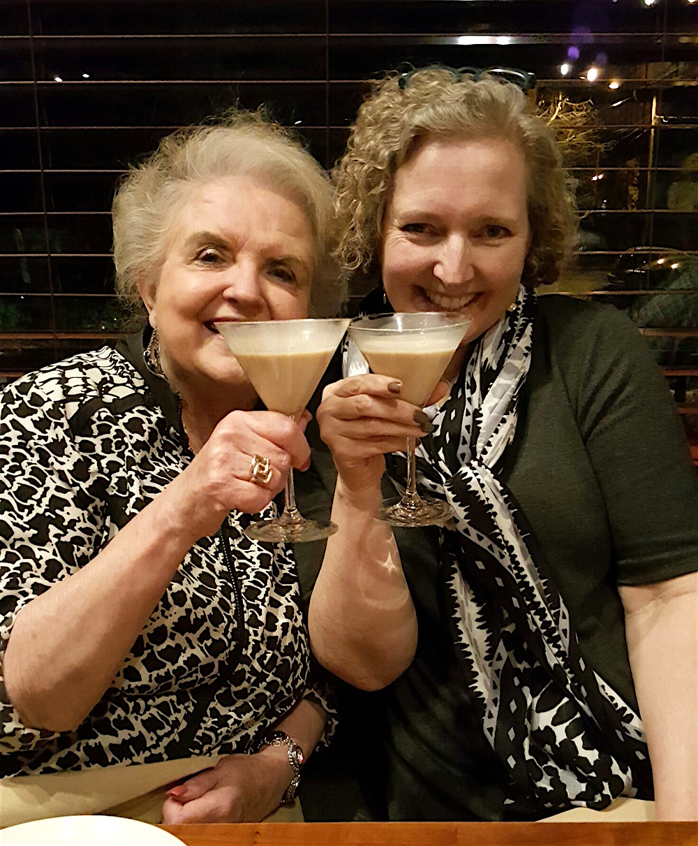 Cheers! Dawn Ford, left, and Julia Bentley enjoying the chocolate martinis they had for dessert after dinner at Frogs Leap Public House in Waynesville, NC. We weekended at the beautiful mountain home of Julia and Gary Bentley in Waynesville.