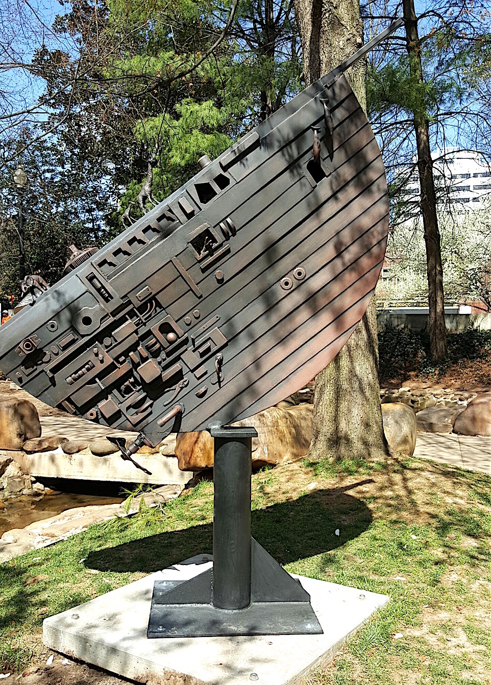 This could be a modern day Noah's Ark. In Krutch Park.