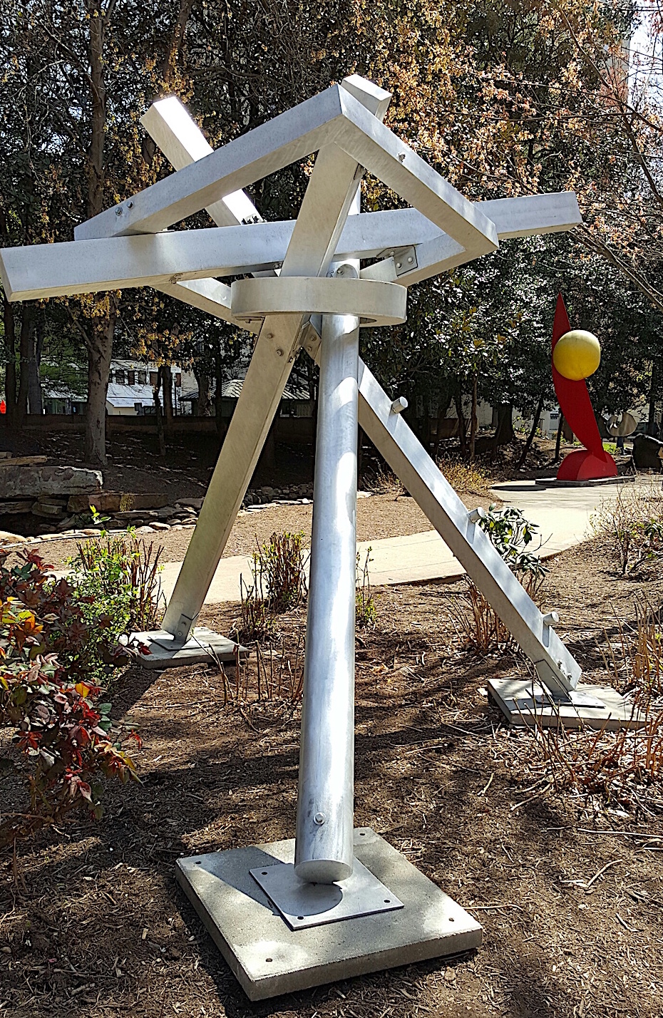 A bunch of nuts and bolts? In Krutch Park.